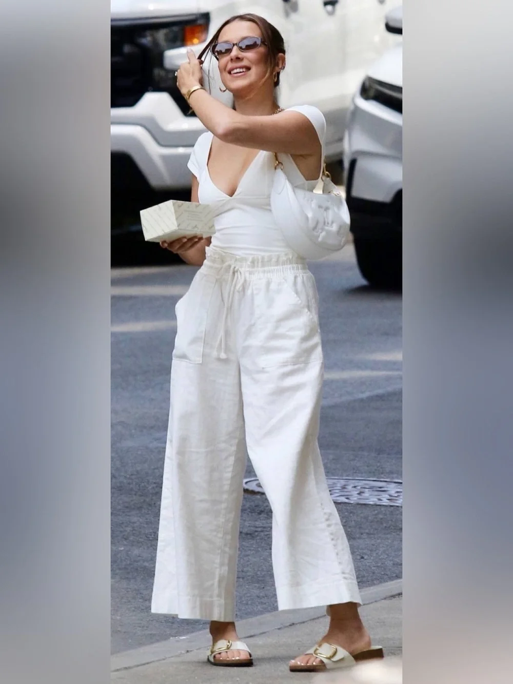 Linen Wide Leg Pants, S